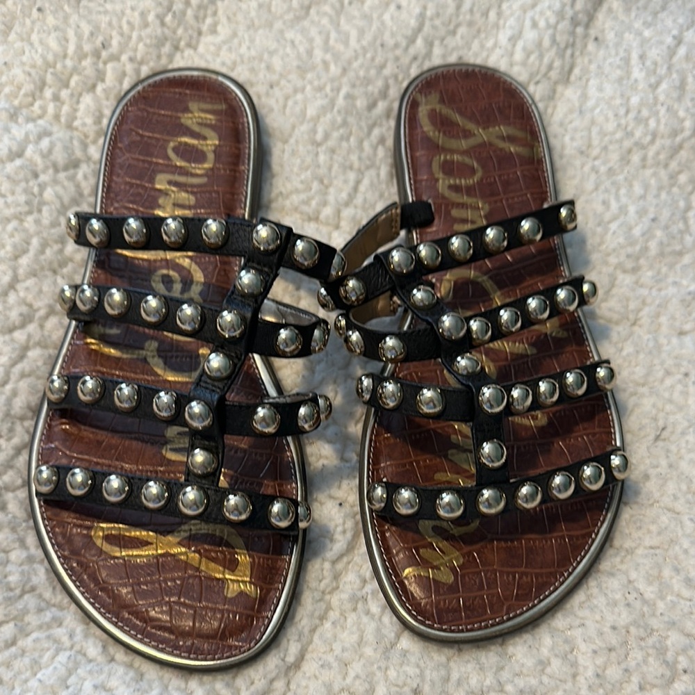 Women's Black Studded Sandals never worn